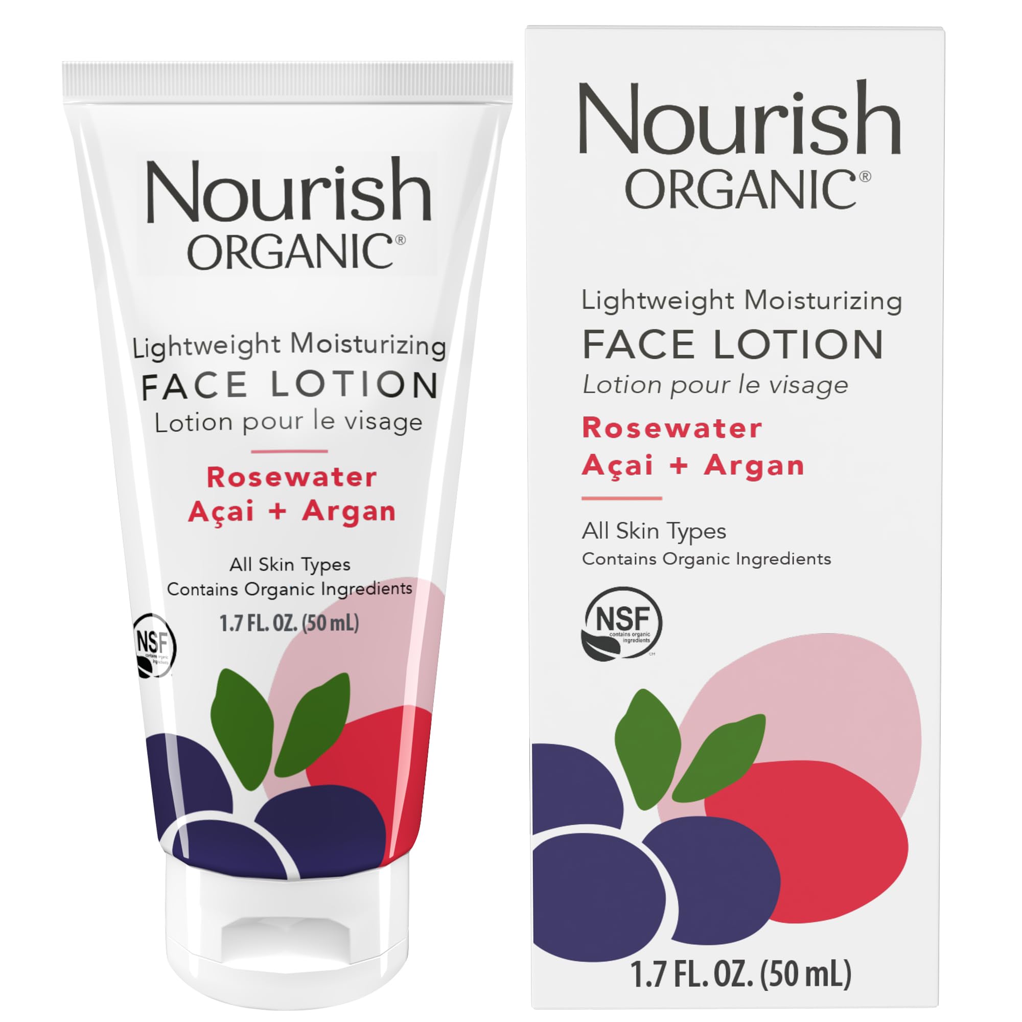 Amazon.com: Nourish Organic | Lightweight Moisturizing Face Lotion